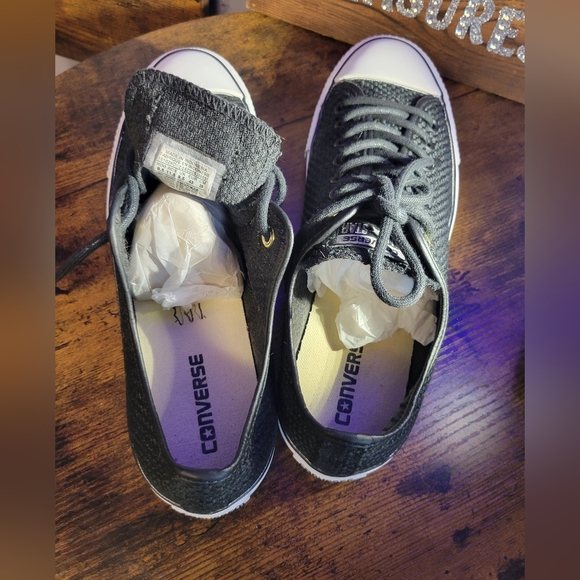 Converse Chuck Taylor All Star Ox Amp cloth low top Sneakers black/white - Picture 9 of 16